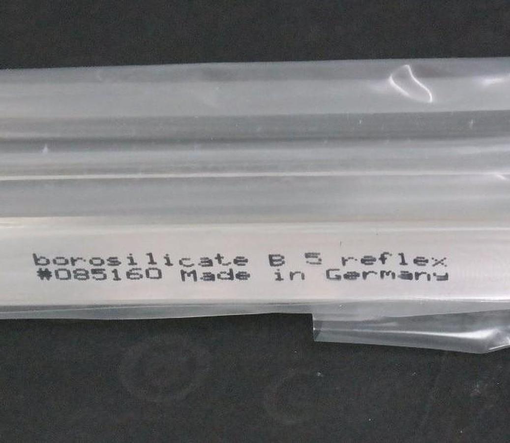 Used LOT OF 2 NIB SCHAUGLASS 8.625X1.347X0.688" BOROSILICATE B 5 REFLEX GAUGE GLASSES