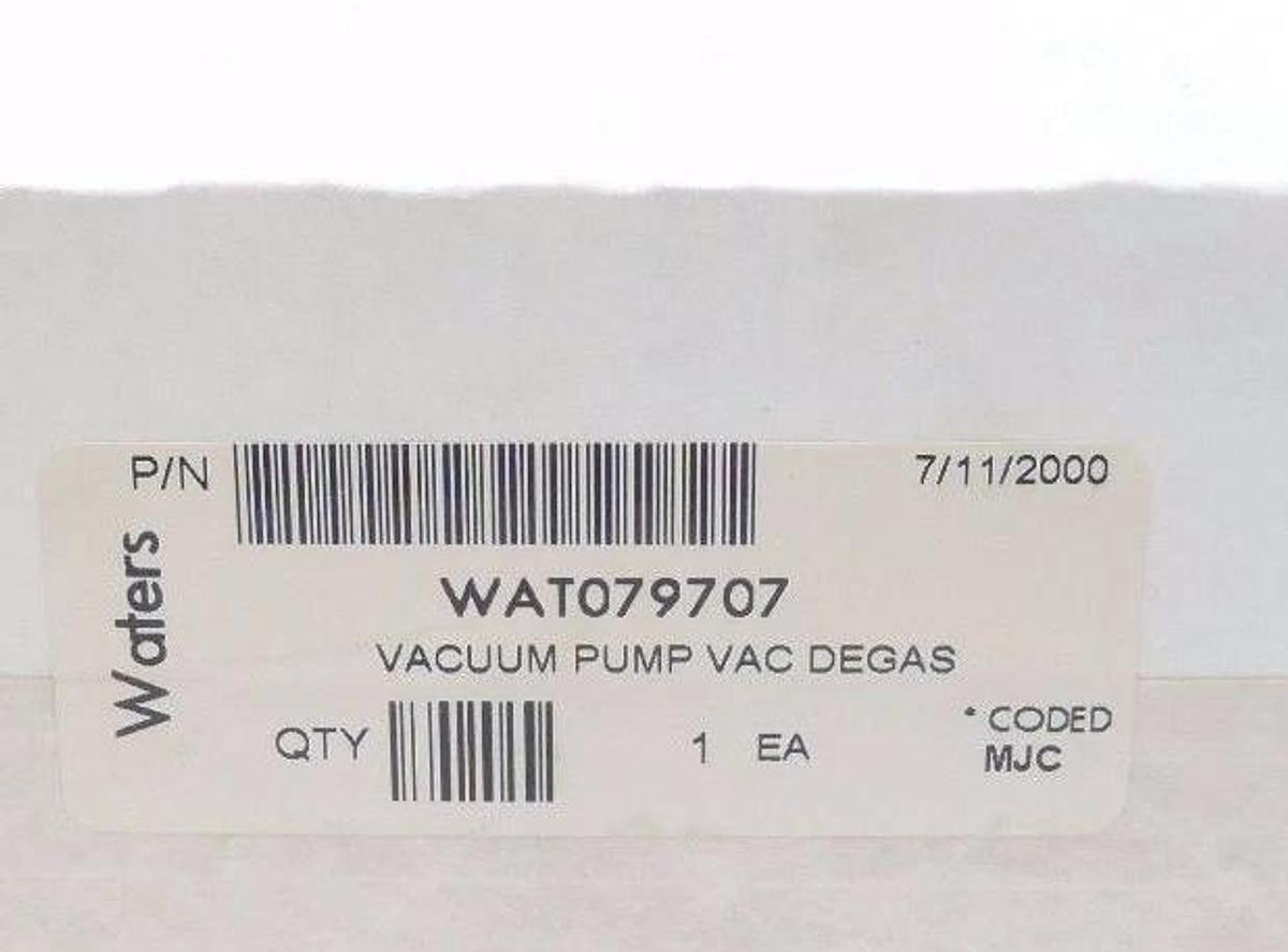 NIB WATERS WAT079707 VACUUM PUMP VAC DEGAS, KNF PU872-NMP830.0-5.97