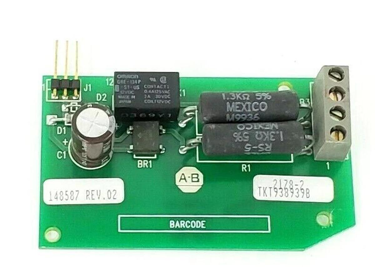 Used ALLEN BRADLEY 148587 REV. 02 OPTION BOARD TKT938939B 148586-03