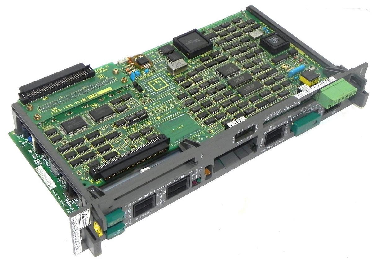 Used FANUC A16B-1212-0871/18C POWER SUPPLY BOARD W/ A20B-8001-0124/03B BOARD