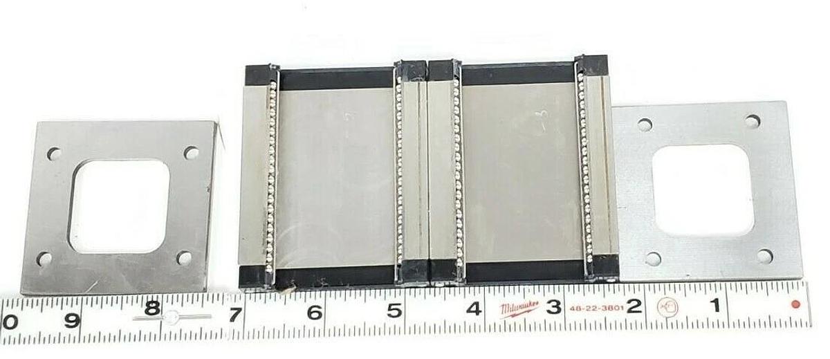 Used MISUMI SSELBWV16 GUIDE RAIL ASSEMBLY W/ MOUNT BRACKETS