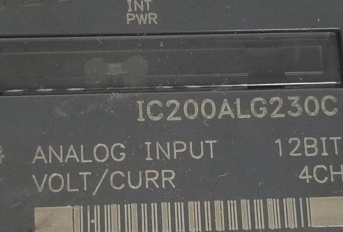 Used FANUC IC200ALG230C ANALOG INPUT MODULE, 12BIT, 4CH W/ BASE