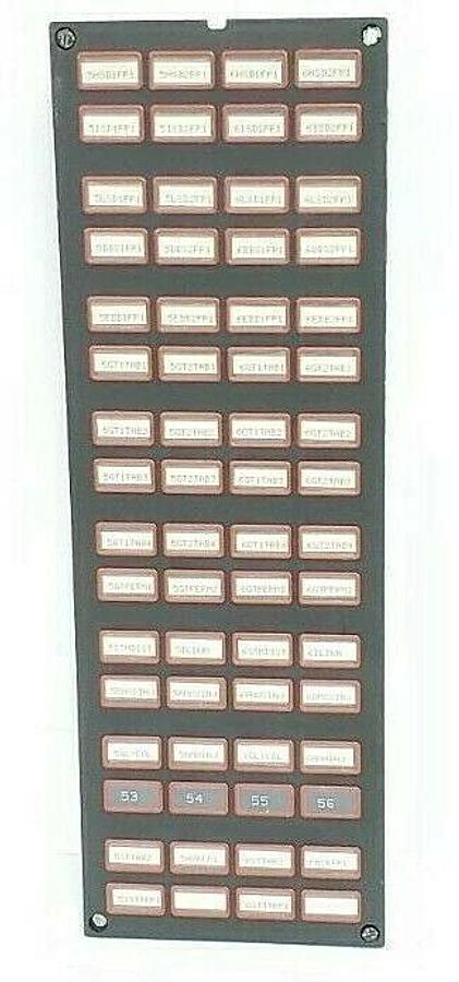 Used ASEA BROWN BOVERI ABB BAILEY CONTROLS 6636448BI ANNUNCIATOR DISPLAY SEL ASSEMBLY
