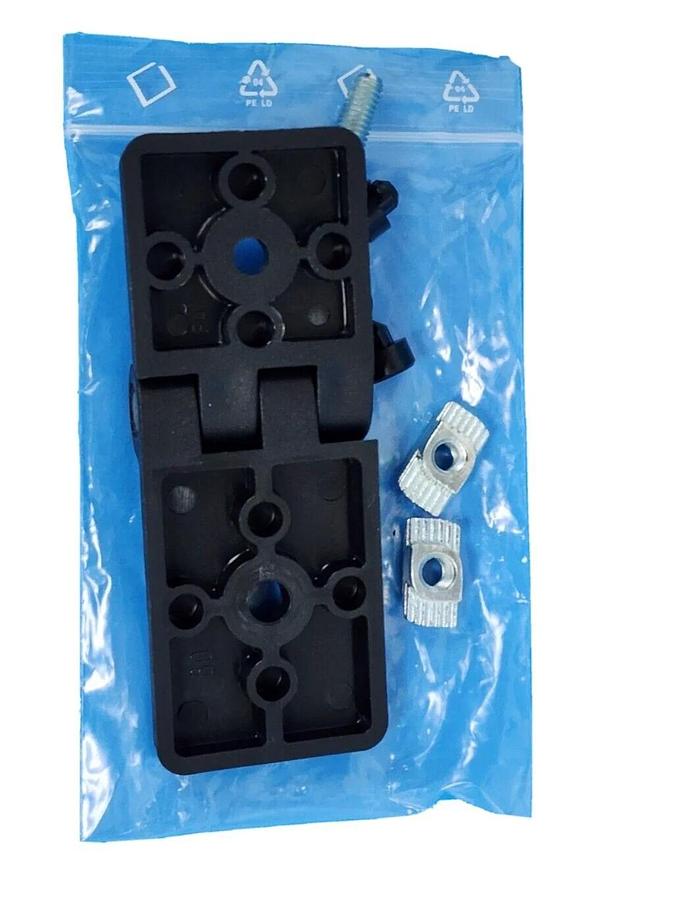 Used LOT OF 10 NEW KUNSTSTOFFSCHARNIER SCHWER 095KS4560F10S01 45X60 HINGES 127577