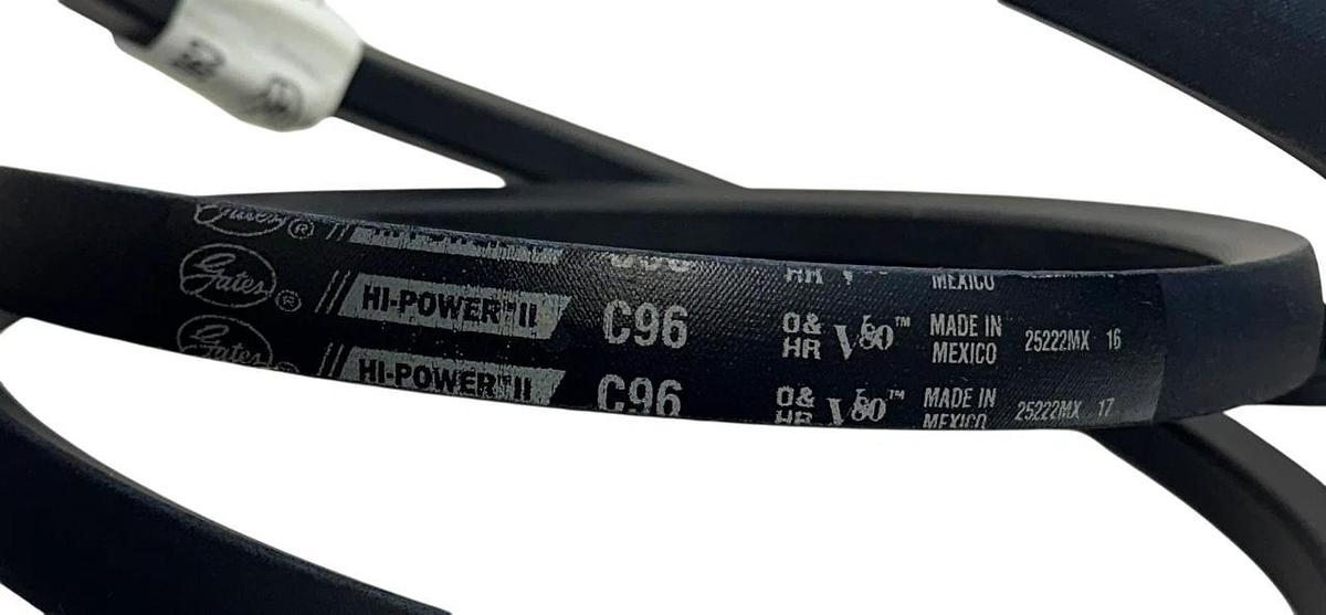Used GATES 9004-2096 / C96 HI-POWER II V-Belt V80 Series 7/8'' WIDTH 25222MX NSNP