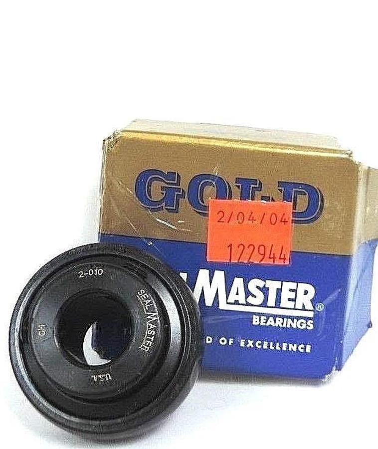 Used NIB SEALMASTER 2-010 BEARING INSERT 5/8IN BORE SETSCREW LOCK 2010