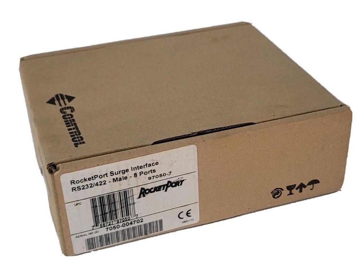Used NIB COMTROL 97050-7 ROCKETPORT SURGE INTERFACE RS232/422 - MALE - 8 PORTS