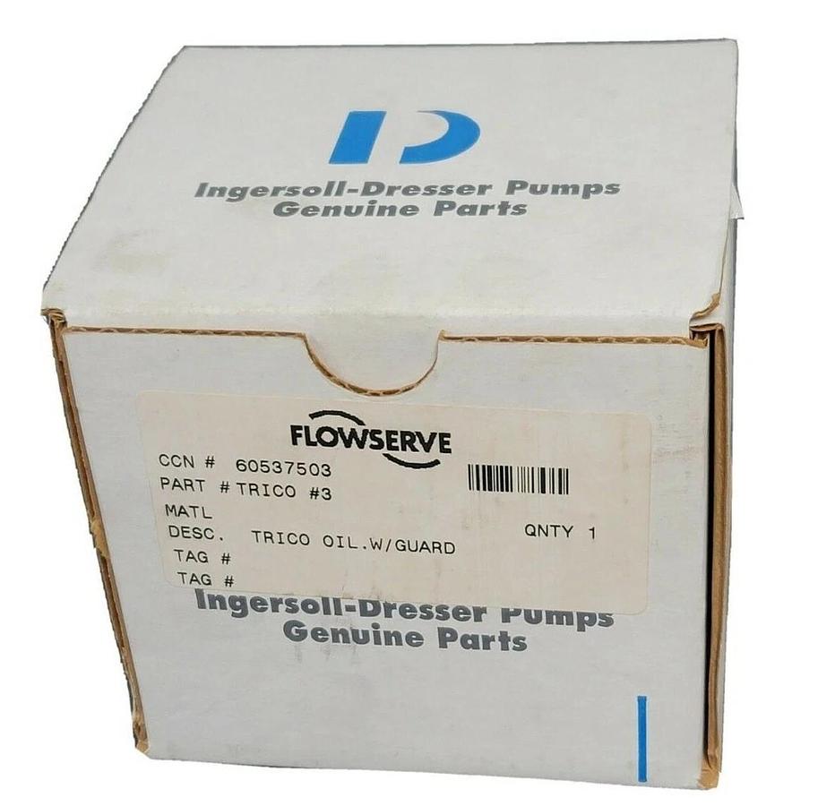 NEW FLOWSERVE TRICO #3 OIL BOWL W/ GUARD 60537503