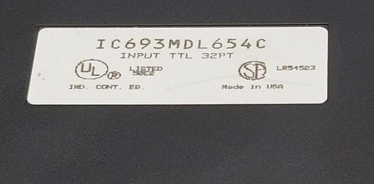 Used GE FANUC IC693MDL654C INPUT MOUDLE TTL 32 PT