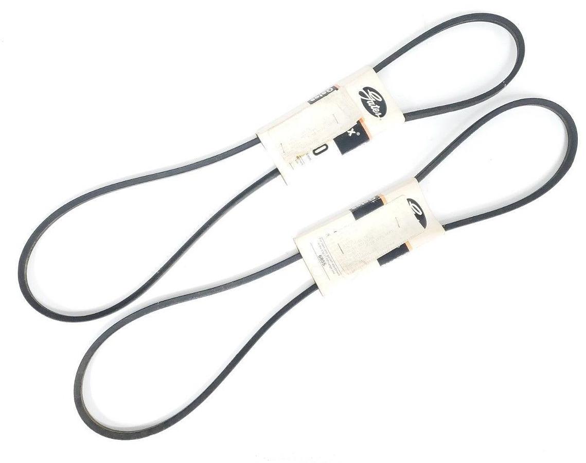Used LOT OF 2 NEW GATES 2550 V-BELTS 1/2" TOP WIDTH x 55" LENGTH