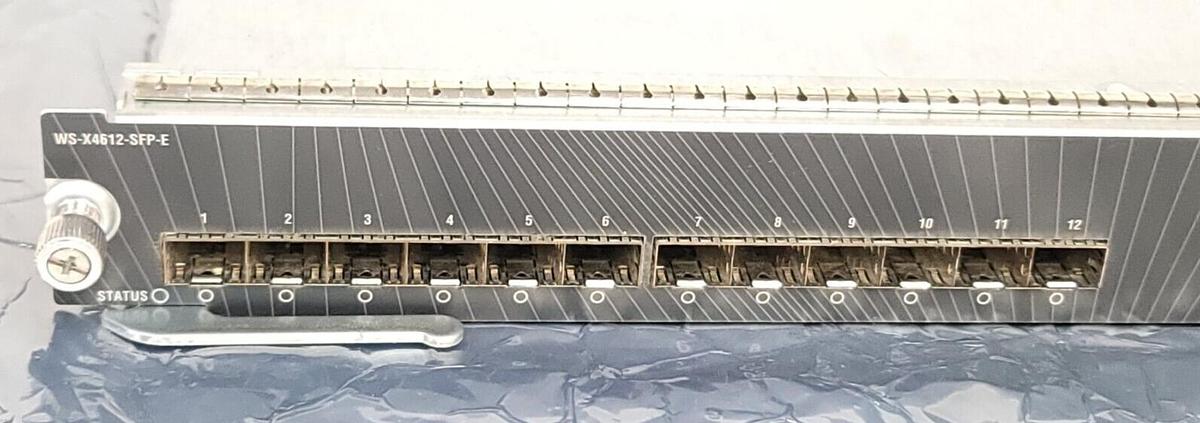 Used CISCO WS-X4612-SFP-E V02 CATALYST 4500 12-PORT GIGABIT MODULE WSX4612SFPE