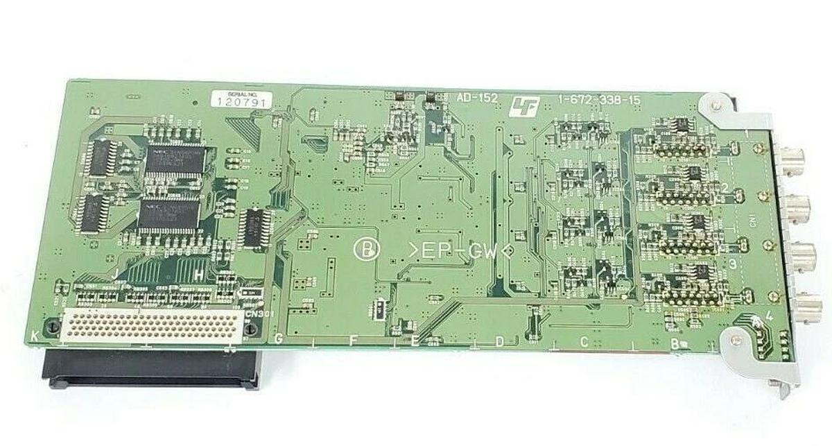 Used SONY AD-152 1-672-338-15 DIGITAL SURVEILLANCE VIDEO INPUT BOARD A-8320-890-A