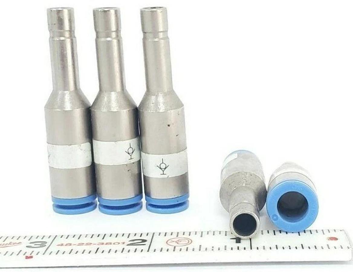 LOT OF 5 NEW SMC KCJ08-99 KC SELF SEAL FITTINGS KCB27, 8MM (5/16")