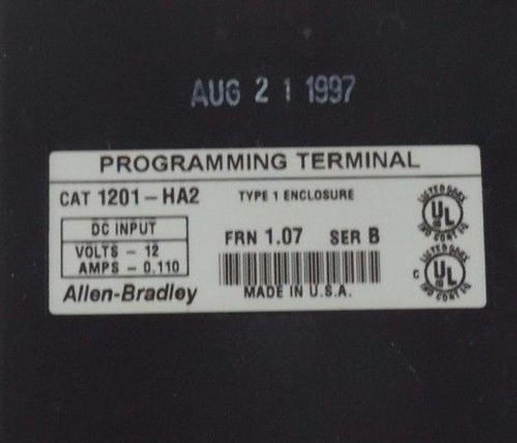 Used ALLEN BRADLEY 1336S-BRF15-AN-EN4-L6 /D 1336 PLUS AC DRIVE VFD W/ 1201-HA2 /B HMI