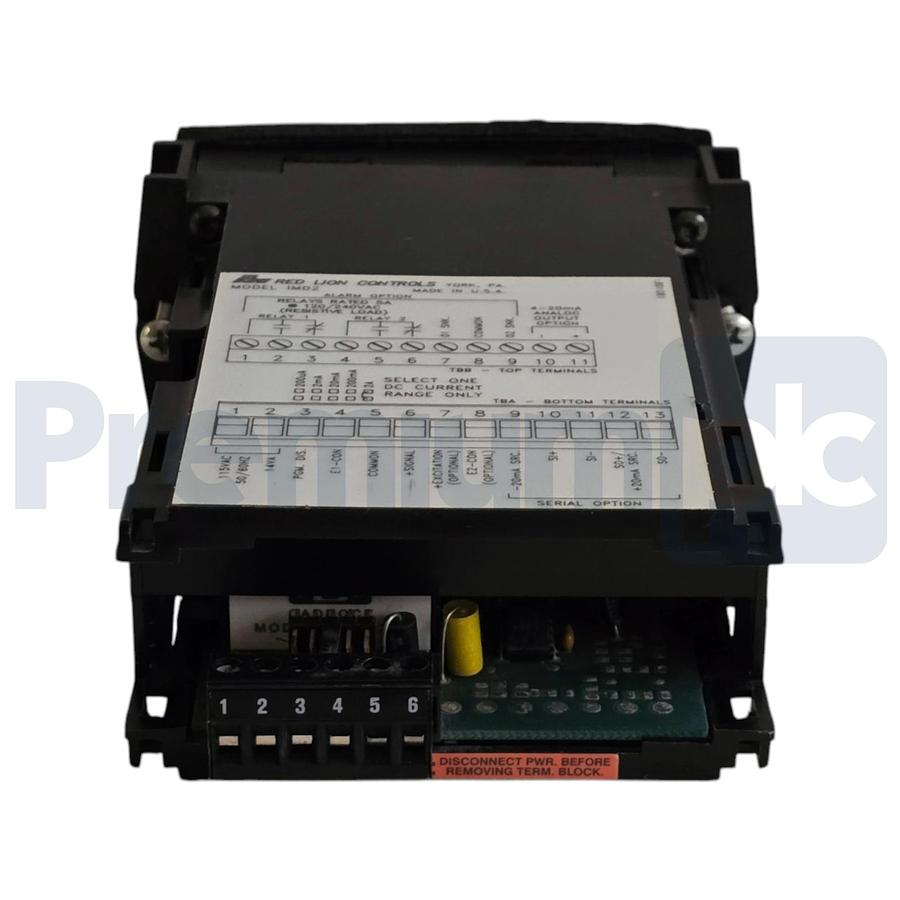 Used Red Lion IMD20000 IMD2 Apollo DC Current Panel Meter 6-Digit LED 115VAC NSNP