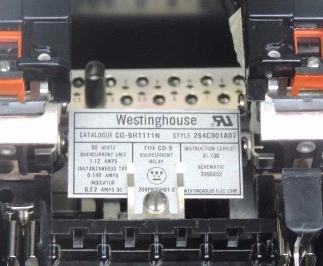 NIB WESTINGHOUSE C0-9H1111N OVERCURRENT RELAY STYLE 26C901A07 TYPE C0-9