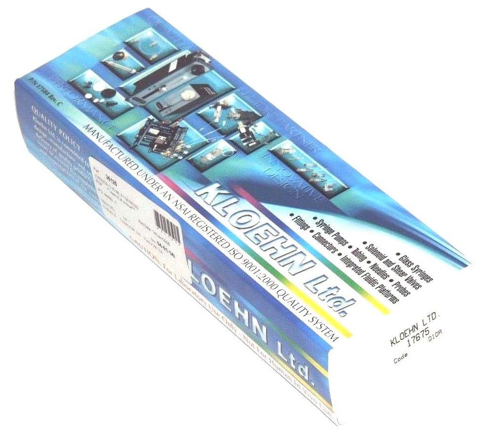 NIB KLOEHN 17675 SYRINGE 0.25ML F/GENESIS 250uL