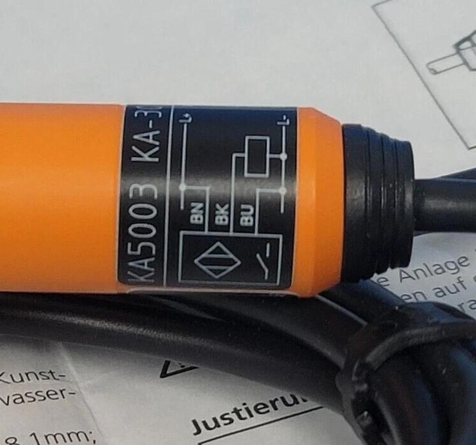 Used NIB IFM EFECTOR KA-3010-BPKG PROXIMITY SWITCH CAPACITIVE KA5003, 10-36VDC