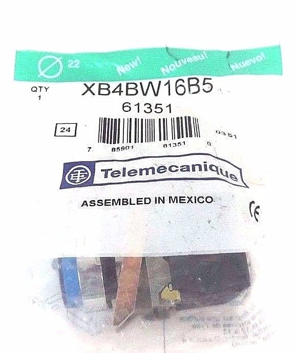 NEW TELEMECANIQUE XB4BW16B5 22MM ILUM PUSHBUTTON