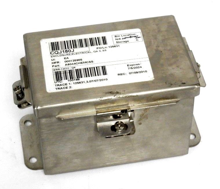 Used NEW HOFFMAN ENCLOSURES A6044CHEMCSS STAINLESS EMC ENCLOSURE