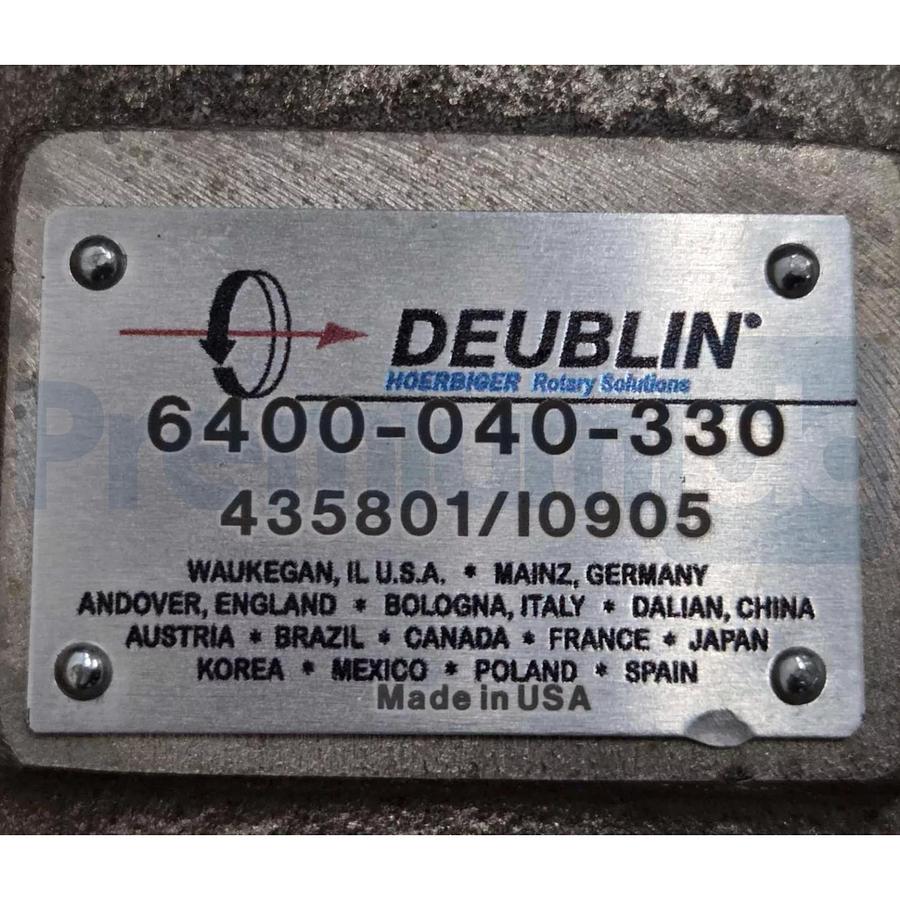 Deublin 6400-040-330 Water Rotary Union 10 7/8" FLG 4.75" Pilot, 2-1/2" NPT NSMP