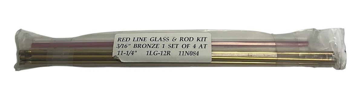 PENBERTHY 1LG-12R / 11N084 OEM RED LINE GLASS & ROD KIT 3/16'' SET 11-1/4'' NSMP