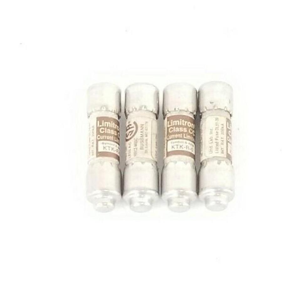 Used LOT OF 2 NEW COOPER BUSSMANN KTK-R-5 & (2) KTK-R-15 LITMITRON CLASS CC FUSES