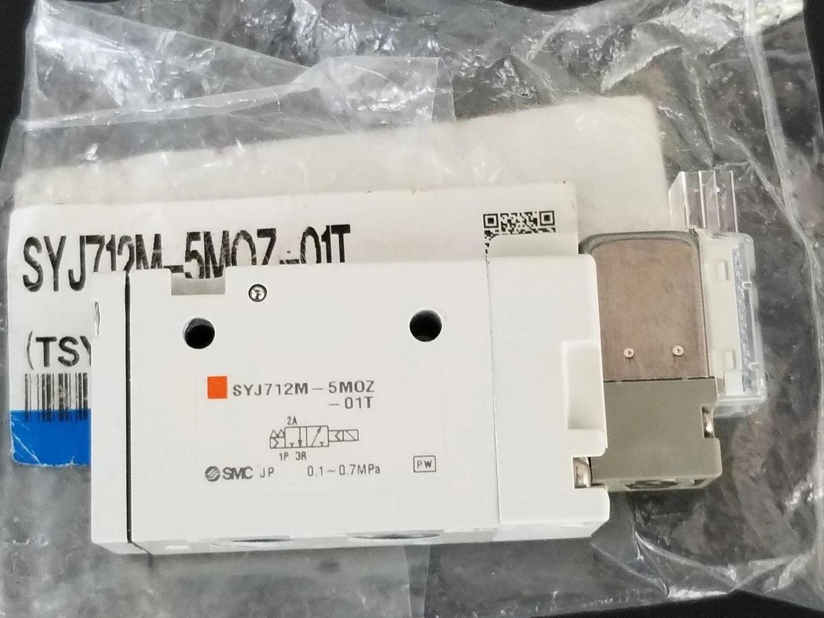 Used NEW SMC SYJ712M-5MOZ-01T SOLENOID VALVE TSYJOD31 SYJ712M5MOZ01T