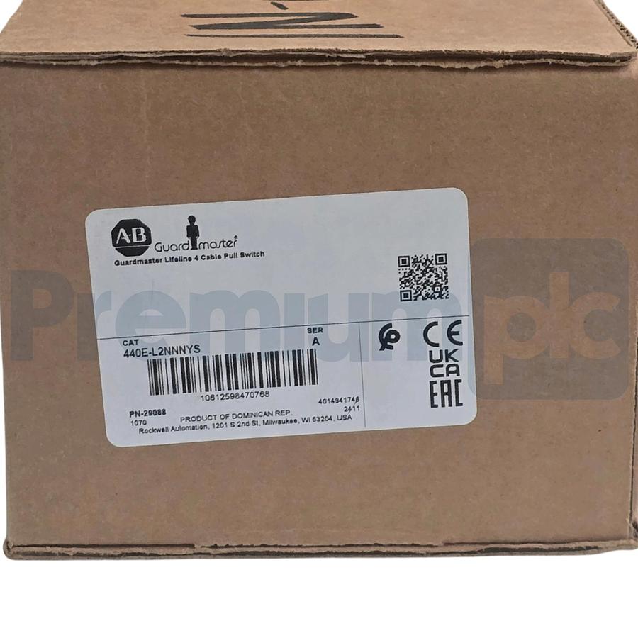Used Allen Bradley 440E-L2NNNYS /A Guardmaster Lifeline 4 Switch 2NC/2NO M20 QD