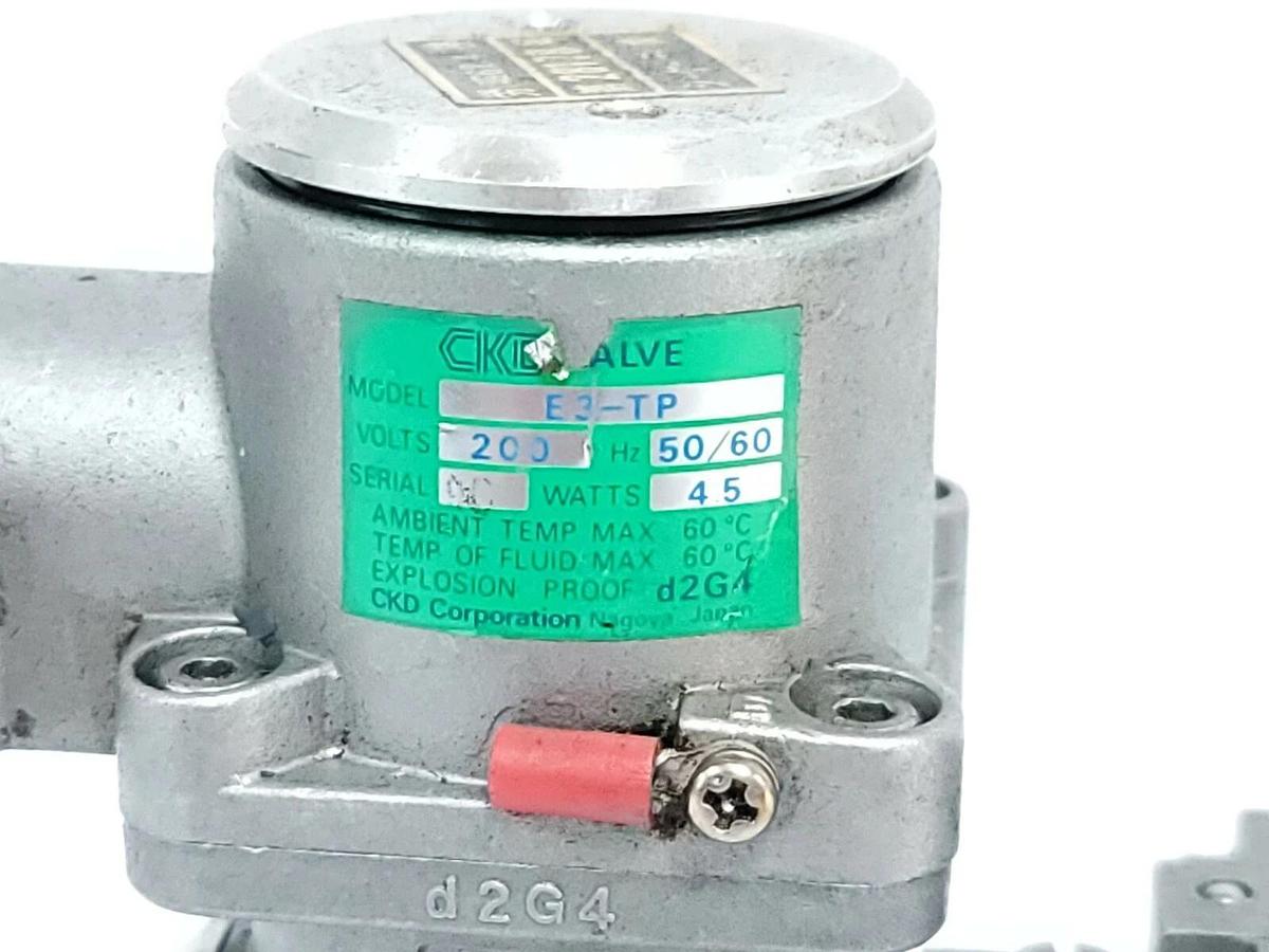 Used CKD 4F320E-10-TP SOLENOID VALVE 4F320E10TP VOLTS: AC200V