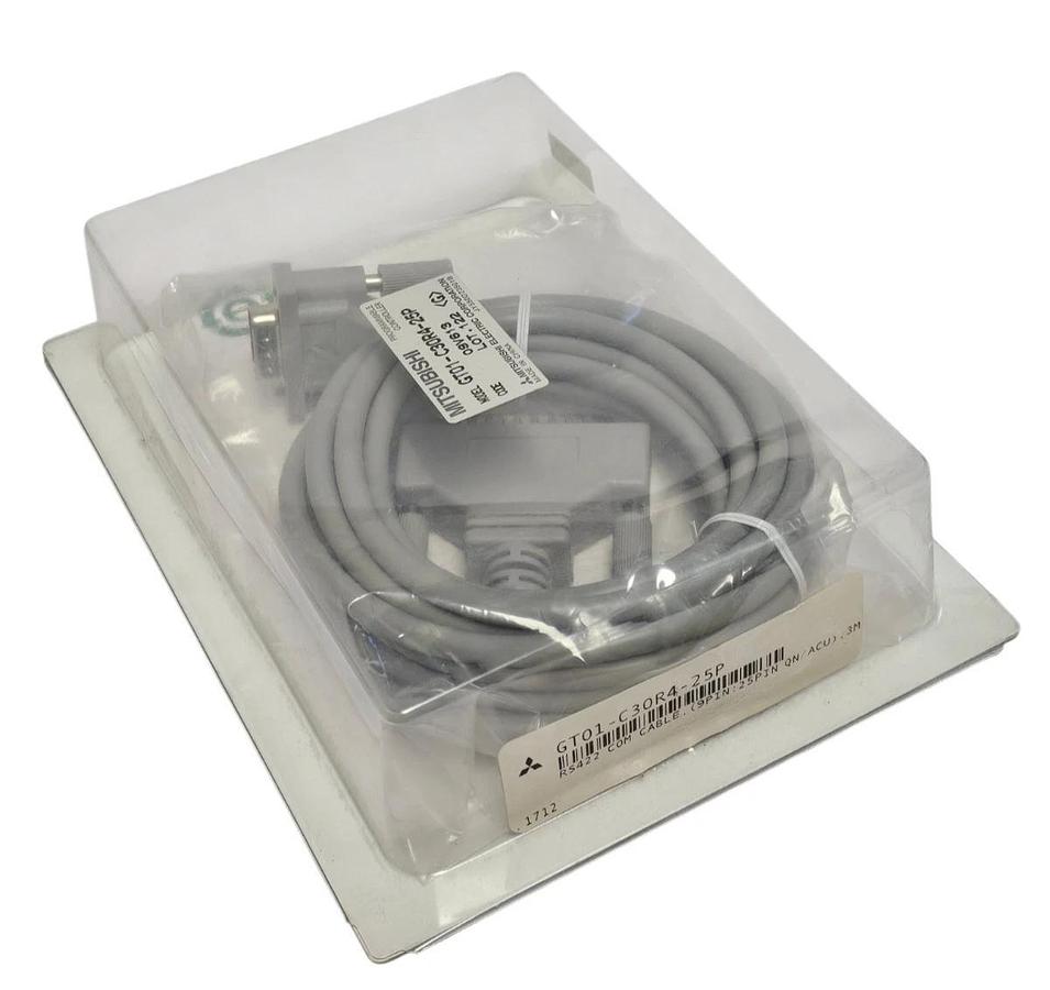 Used NEW MITSUBISHI GT01-C30R4-25P RS422 COM CABLE GT01C30R425P 3M LENGTH