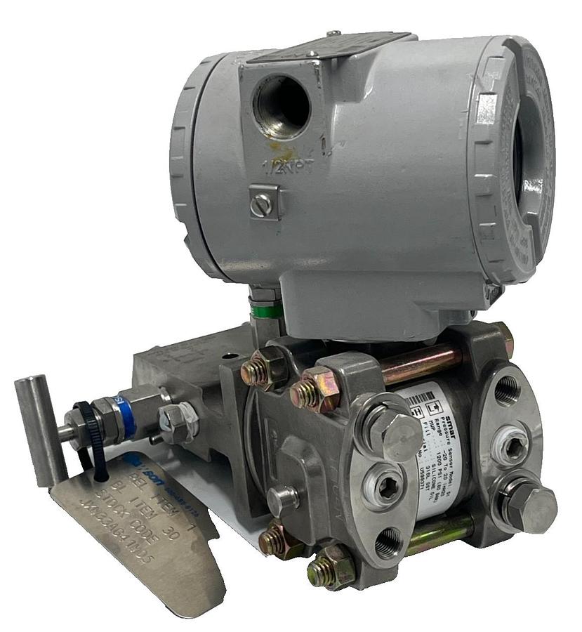 Used SMAR LD301 PRESSURE TRANSMITTER ASSEMBLY W/ SENSOR: D1 & MANIFOLD: M-650S6P-VC