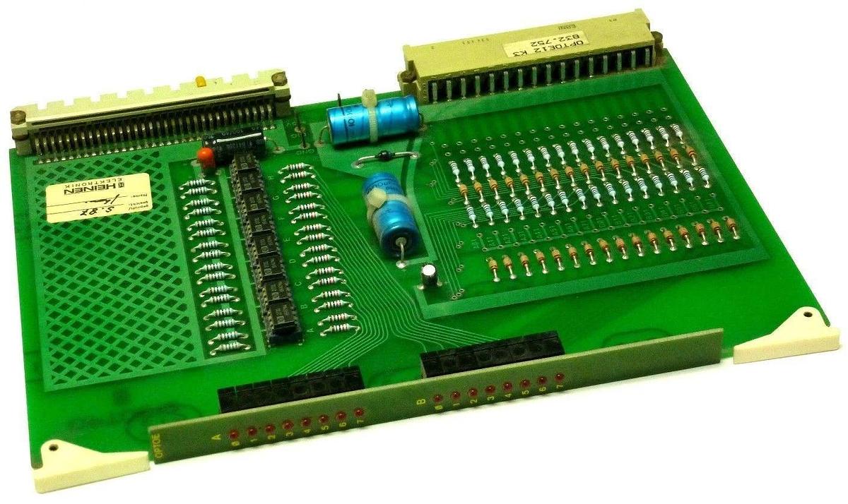 Used HEINEN ELEKTRONIK OPTOE12 K3 832.752 PC BOARD 60922-7.4