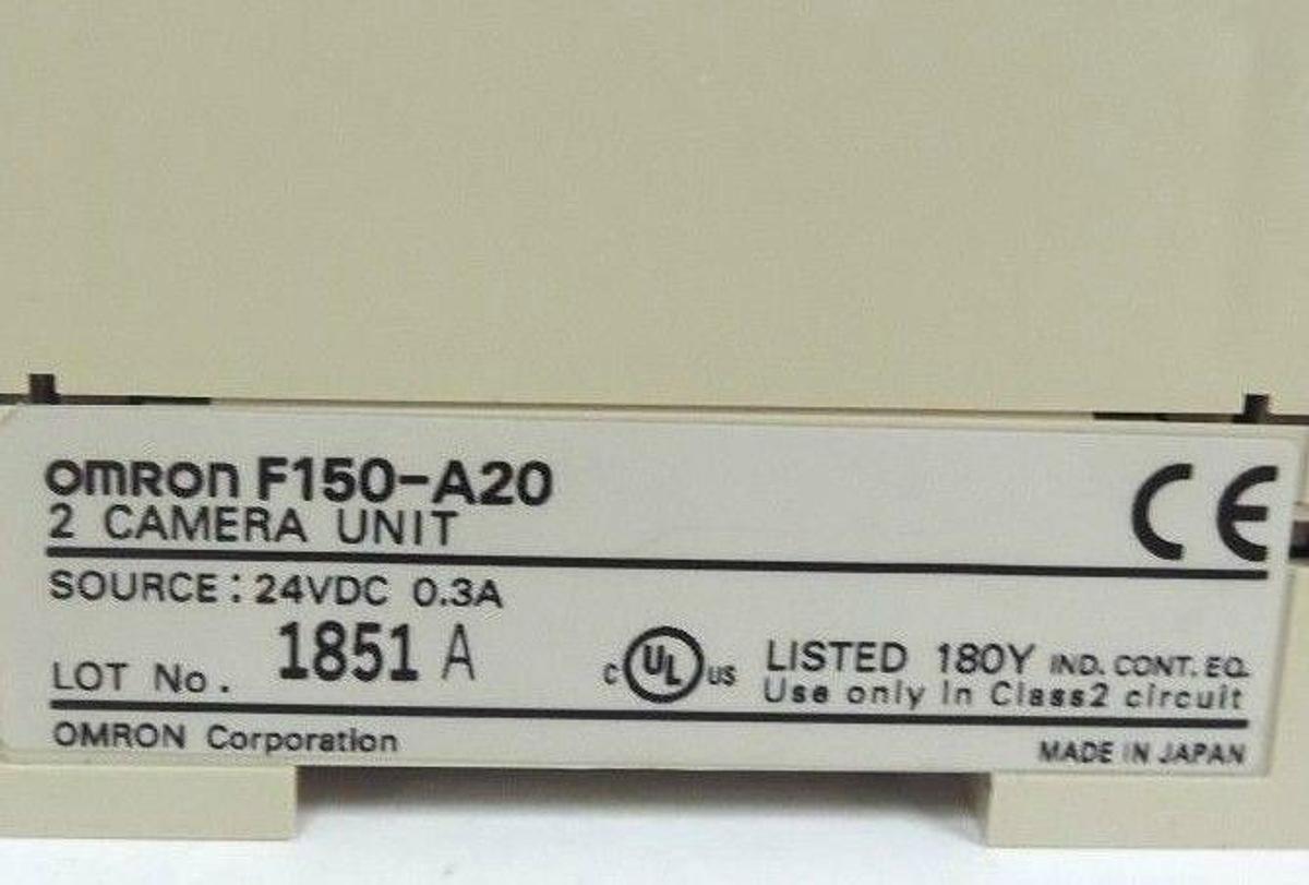 Used OMRON F150-C10E-2 VISION MATE CONTROLLER W/ F150-A20 2 CAMERA UNIT & KEYPAD