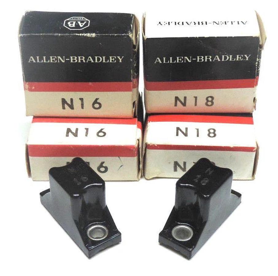 LOT OF 4 NIB ALLEN BRADLEY HEATER ELEMENTS (2) N16 (2) N18