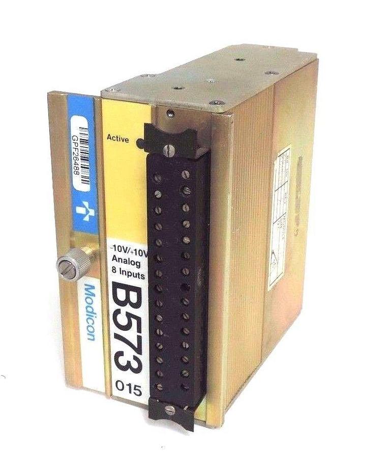 Used GOULD MODICON AS-B573-015 ANALOG MODULE -10V/+10V, 8 INPUTS, ASB573015