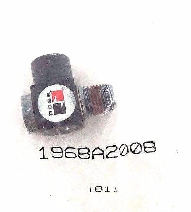 Used NIB ROSS 1968A2008 90 DEG 1/4 NPTF THD SLOT FLOW VALVE