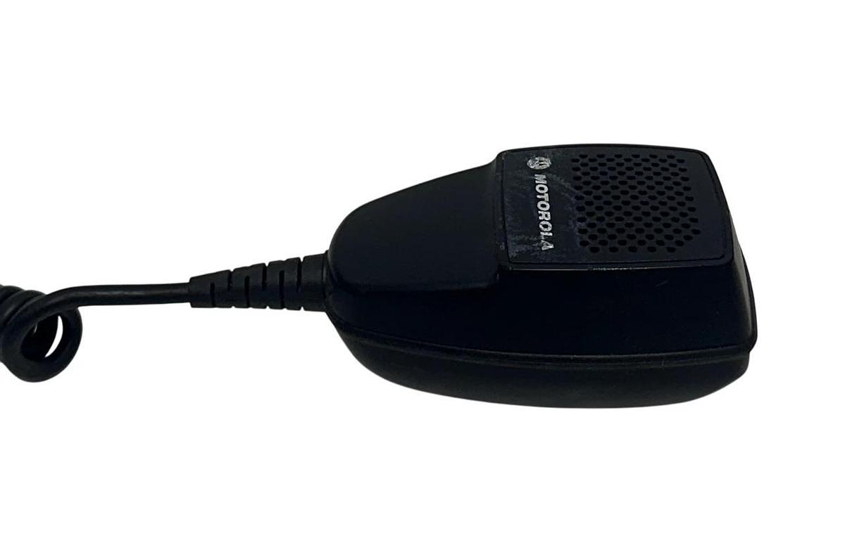 Used MOTOROLA PMMN4090A COMPACT WALKIE TALKIE / PALM MICROPHONE OEM BLACK USNP