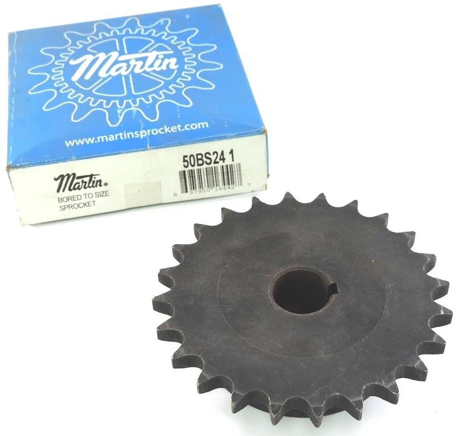 Used NIB MARTIN 50BS241 SPROCKET .625IN PITCH 1 IN BORE 24 TEEETH 50BS24-1