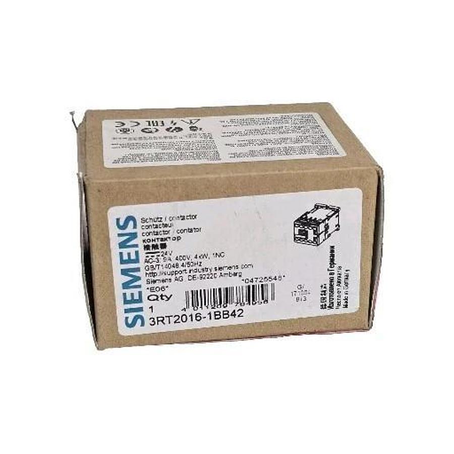 Used NIB SIEMENS 3RT2016-1BB42 CONTACTOR 3RT20161BB42 9AMP 24V