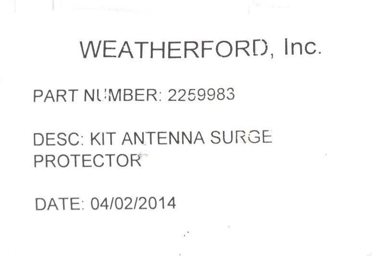 Used NEW WEATHERFORD INC. 1334116 KIT, RADIO, RPOC, F/MDS INET, SPARES