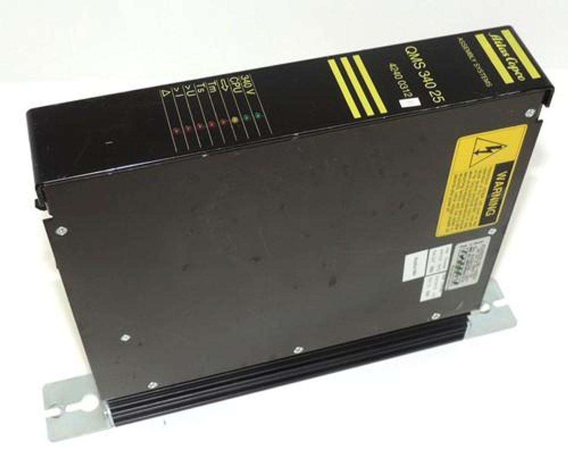 Used ATLAS COPCO 4240031281-0004 SERVO CONTROLLER QMS 340 25 340VDC 25A, QMS34025