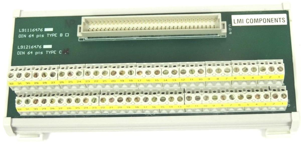 Used LMI COMONENTS L91216476 DIN 64 PTS TYPE C