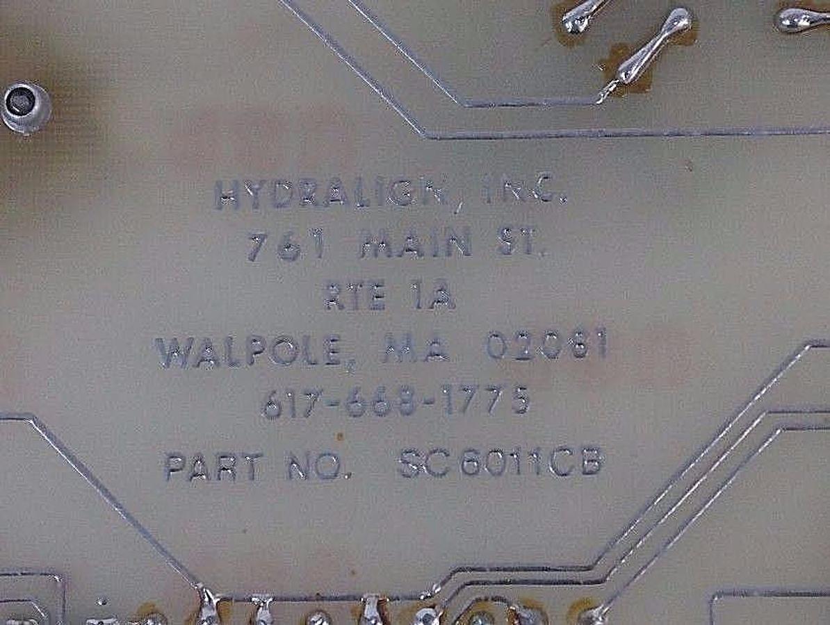Used HYDRALIGN SC6011CB CONTROL BOARD, SC6011CB