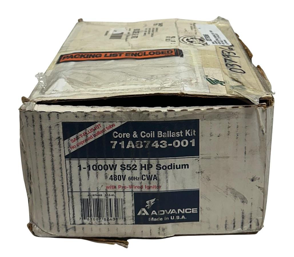 Used PHILIPS ADVANCE 71A8743-001 / 71A8743001 SAF-T-PLUS BALLAST KIT CORE/COIL NSMP