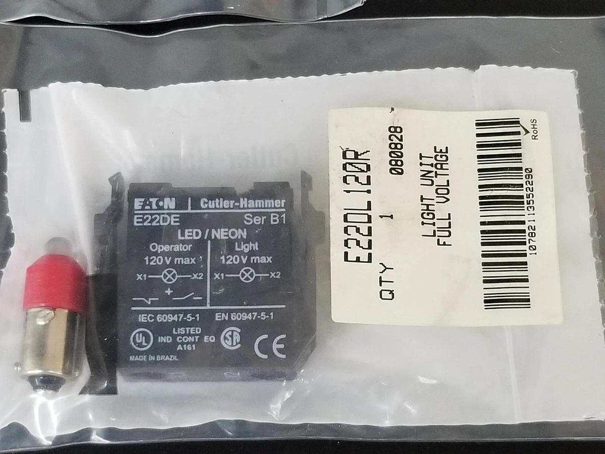 Used LOT OF 5 NEW EATON CUTLER-HAMMER E22DE DIRECT VOLTGE UNIT FOR LED/NEON BULB