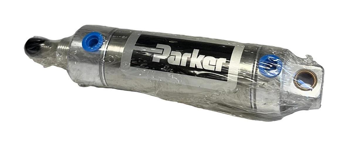 Used PARKER 1PSR00006790 SR SERIES DOUBLE-ACTING PNEUMATIC CYLINDER 2-1/2'' ST NSMP