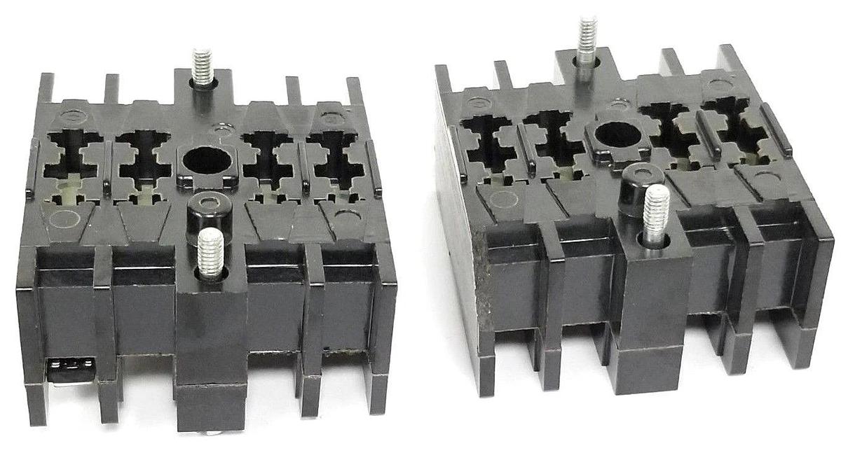 Used LOT OF 2 CUTLER HAMMER D23MD10 RELAY ACCESSORY FRONT DECKS