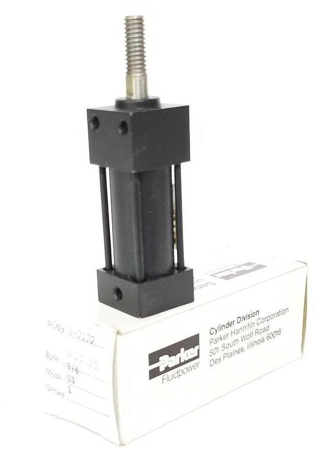 Used NIB PARKER 17906-0100 SERIES S AIR CYLINDER, MODEL US, 3/4" BORE X 1" STROKE
