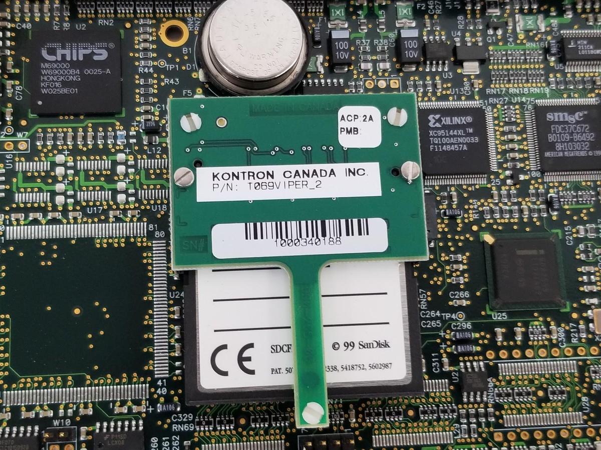 Used KONTRON CANADA INC. T946/566_1-00L ETHERNET CONTROL BOARD T069V IPER_2